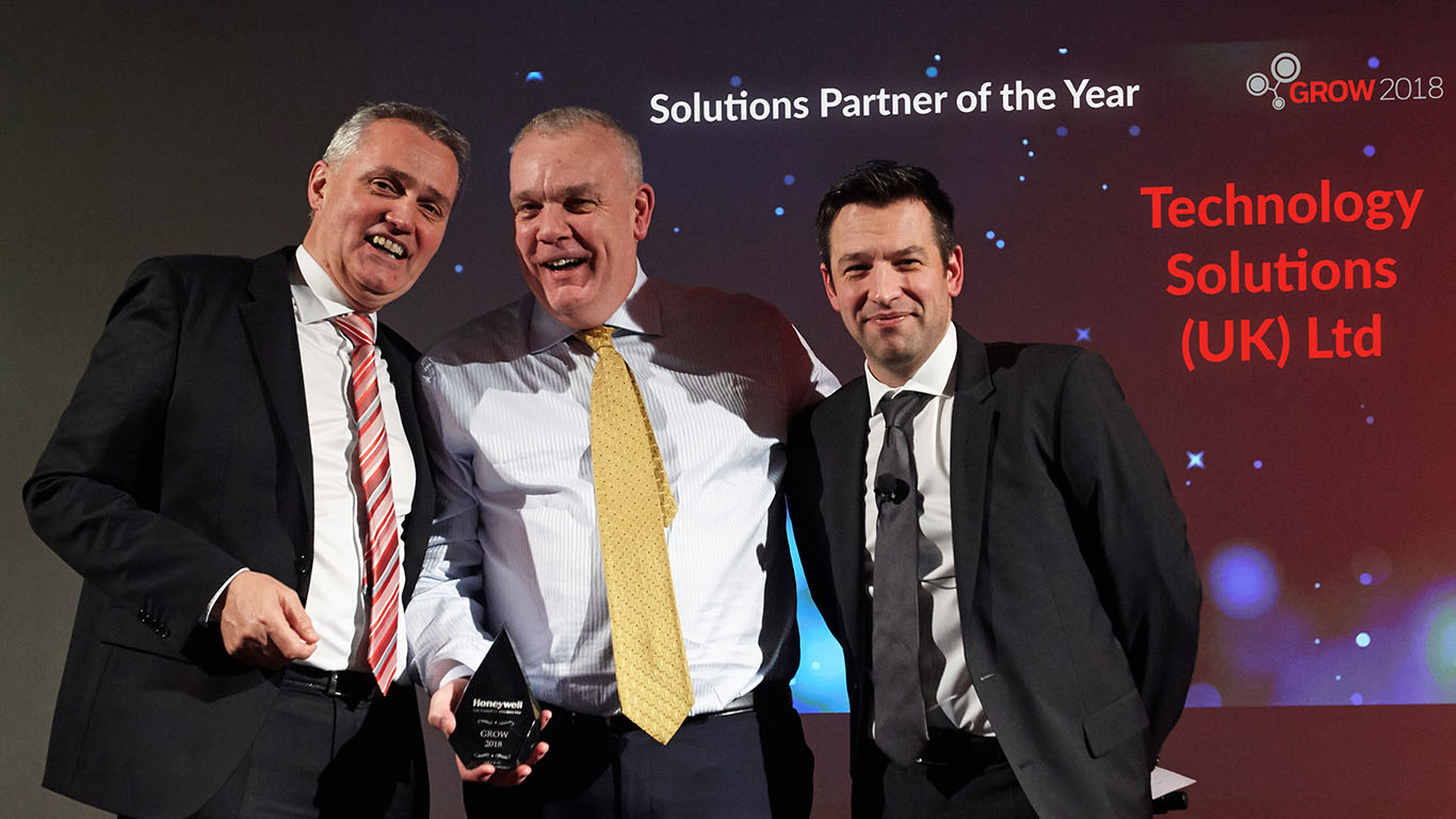 TSL Honeywell Solutions Provider 2018 Award 1366x768
