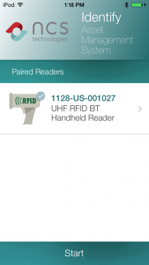 Asset Management Home Screen