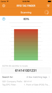 Tag Finder - iOS - Scanning