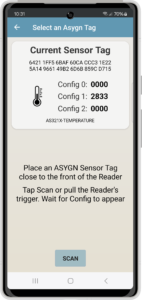 Sensor Select Screen